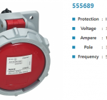 아남콘센트(3P+N+E 125A)	415V 555689 N상 판넬(IP67)